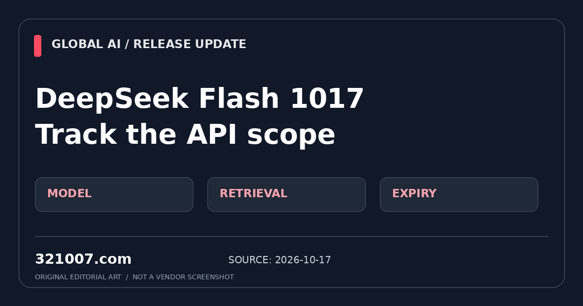 DeepSeek’s 1017 update: separate the model, retrieval APIs and temporary offers