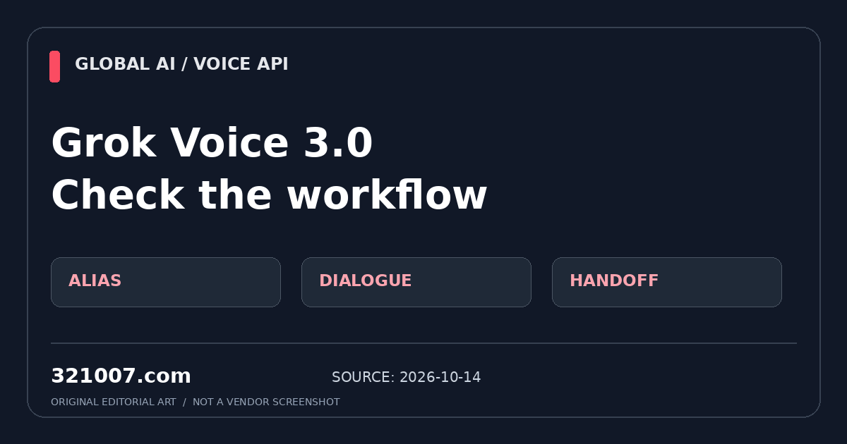 Grok Voice 3.0: review workflows that use the latest model alias