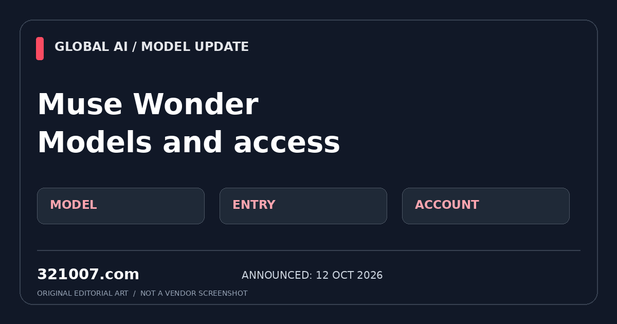 Meta Muse Wonder: distinguish models, developer access and consumer rollout