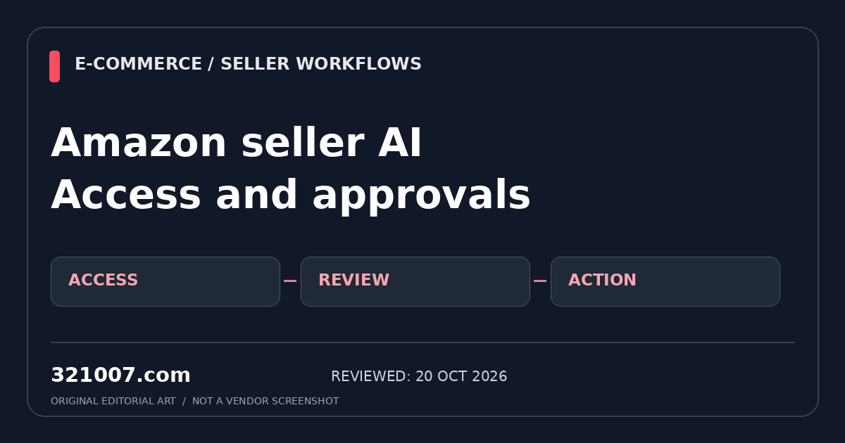 Amazon seller AI workflows and plugins: check beta access and approval boundaries